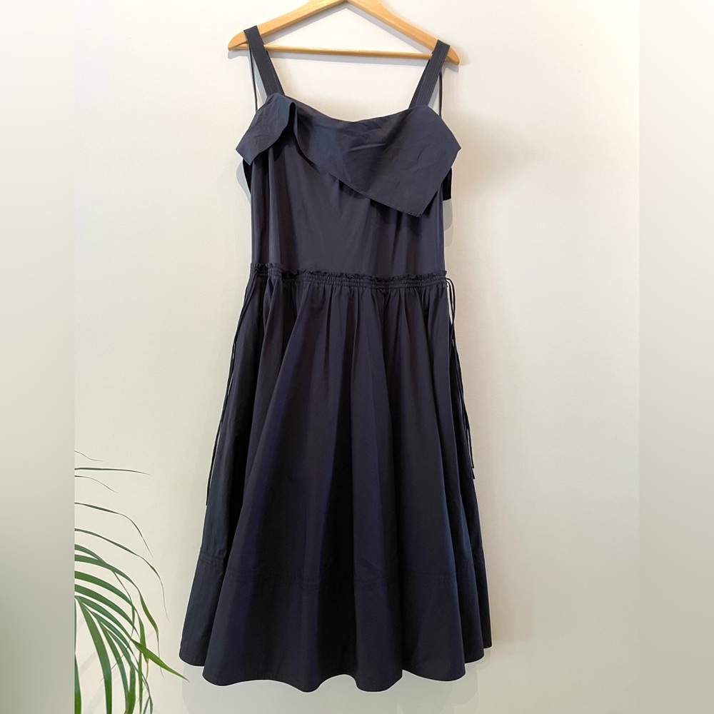 Proenza Schouler White Label Navy Sleeveless Midi Dress